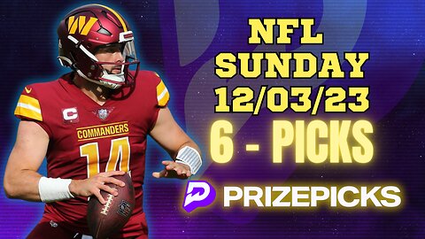 PRIZEPICKS | BEST PICKS WEEK 13 #NFL SUNDAY | 12/03/23 | PROP BETS | #BESTBETS | #FOOTBALL | TODAY
