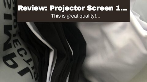 Review: Projector Screen 150 inch 16:9 HD Foldable Anti-Crease Portable Projection Movies Scree...