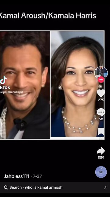 Who Is Kamal Aroush?! 👀 Kamala Harris - Check Out The Teeth And Hairline