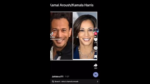 Who Is Kamal Aroush?! 👀 Kamala Harris - Check Out The Teeth And Hairline