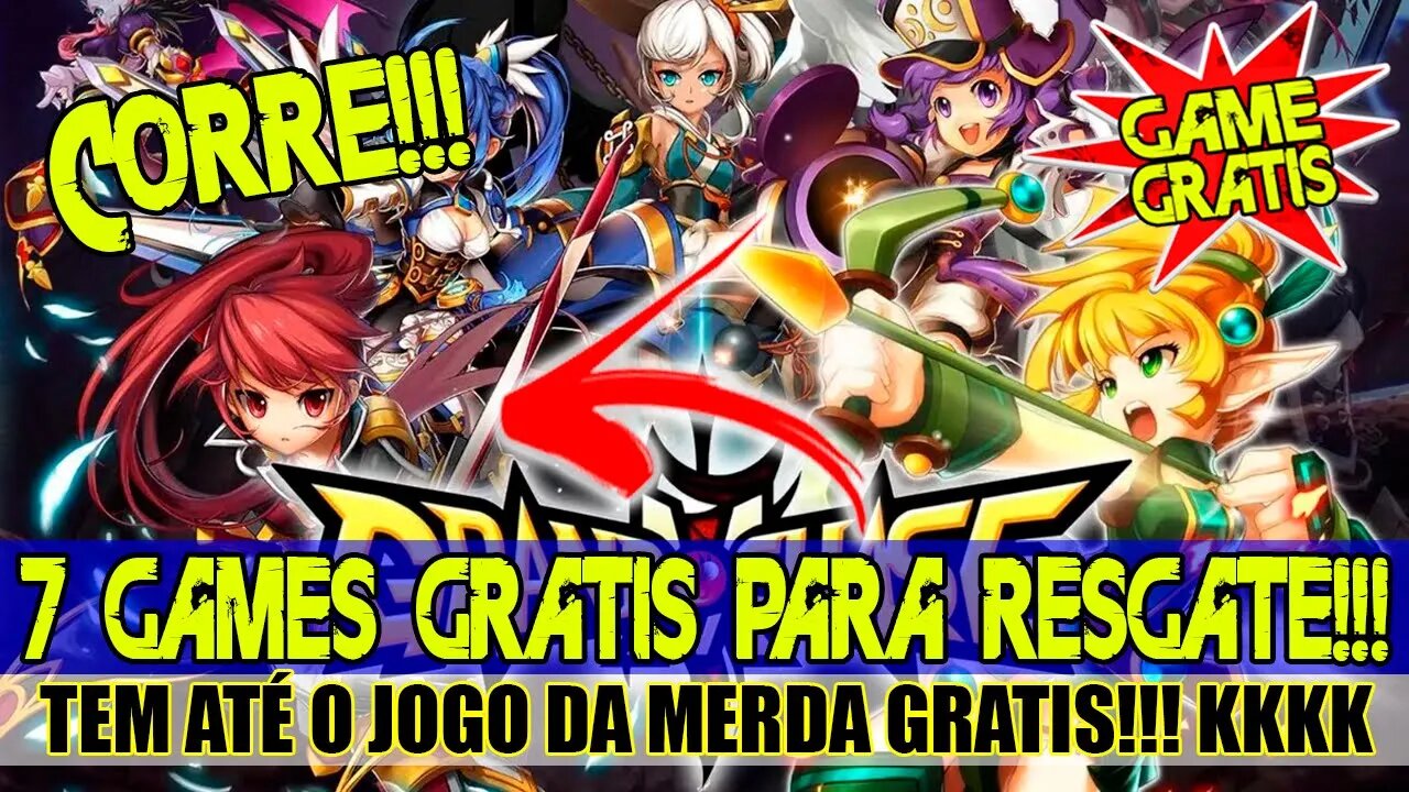 O vídeo ficou LONGO porque são 7 GAMES GRÁTIS e GRANDE PROMOÇÕES!!!