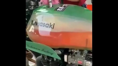 Kawasaki Transparent Petrol Tank! #motorium #ytshorts #shorts #vehicles #luxuryvehicles #bikes