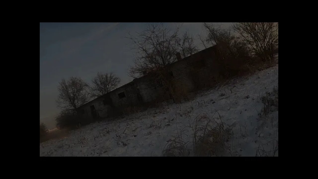 Abandoned Military Buildings in the Middle of a Field