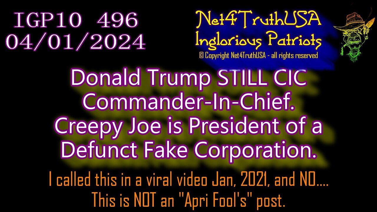 IGP10 496 - Donald Trump STILL CIC - Commander-In-Chief