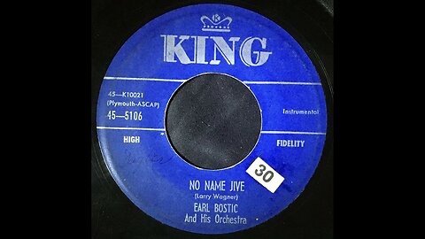 Earl Bostic and His Orchestra – No Name Jive