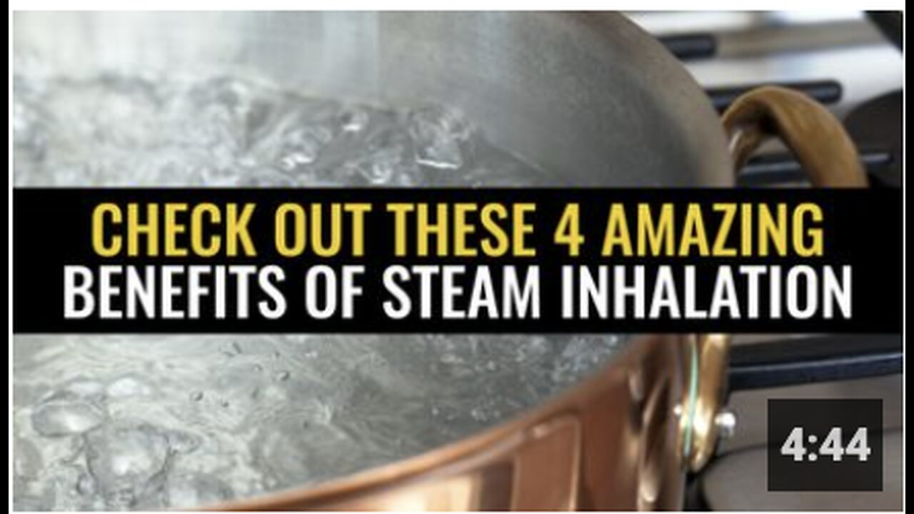 Check out these 4 amazing benefits of steam inhalation