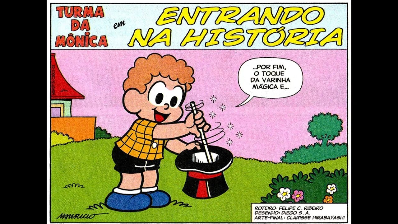 Turma da Mônica em-Entrando na história | Gibis do Rapha 2