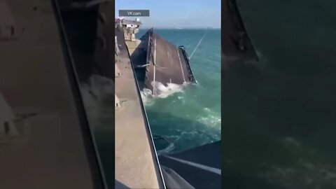 Crimea bridge destroyed #shorts