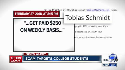 Scammers target college students looking for summer jobs