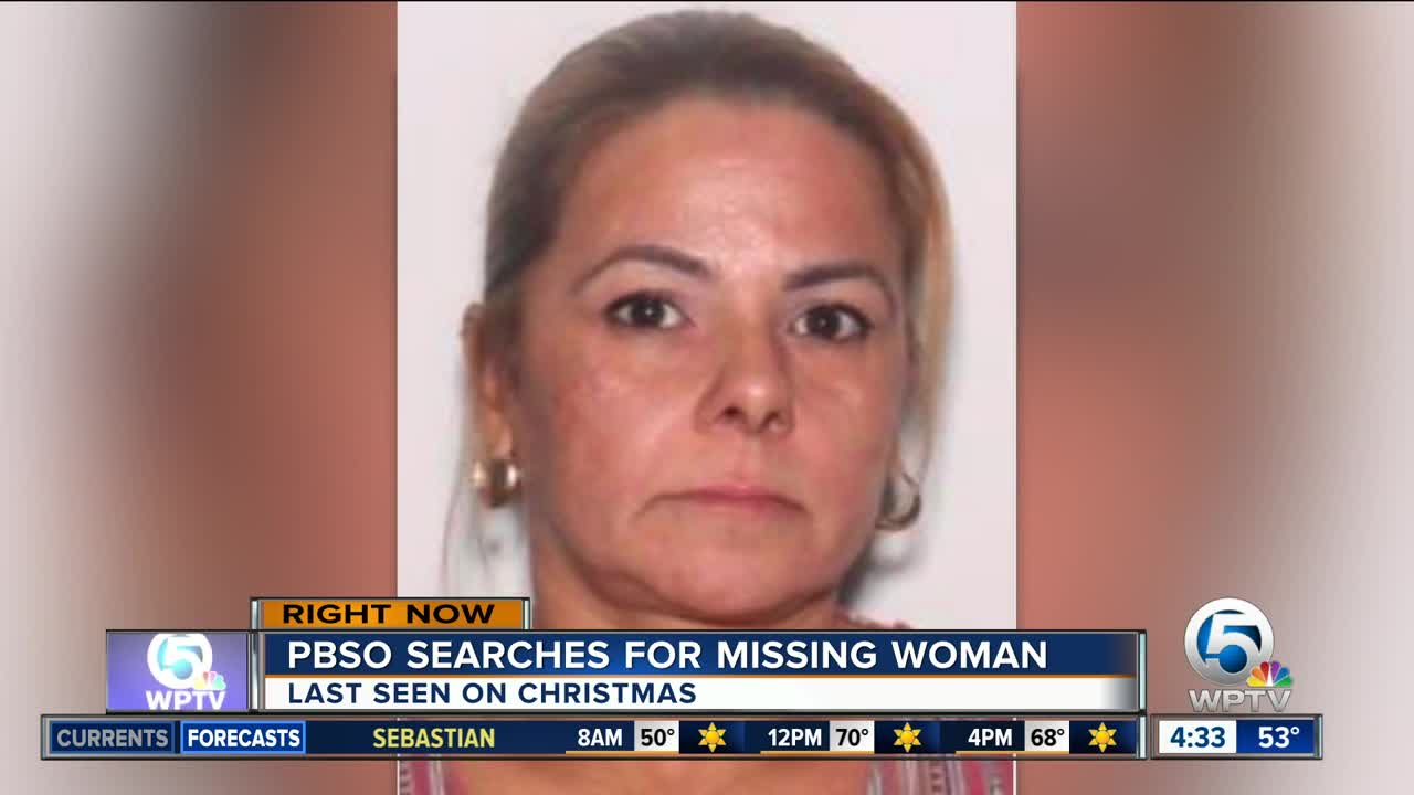 Woman missing in Palm Beach County since around Christmas