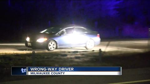 Speeding wrong way driver stopped on I-43