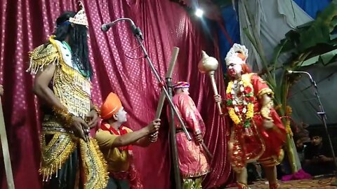 Ravana and Sita. Hanuman Ravana Dialogue | burning of lanka( Ramleela 02-Oct-2022 KuK 2022 Part 1.4)