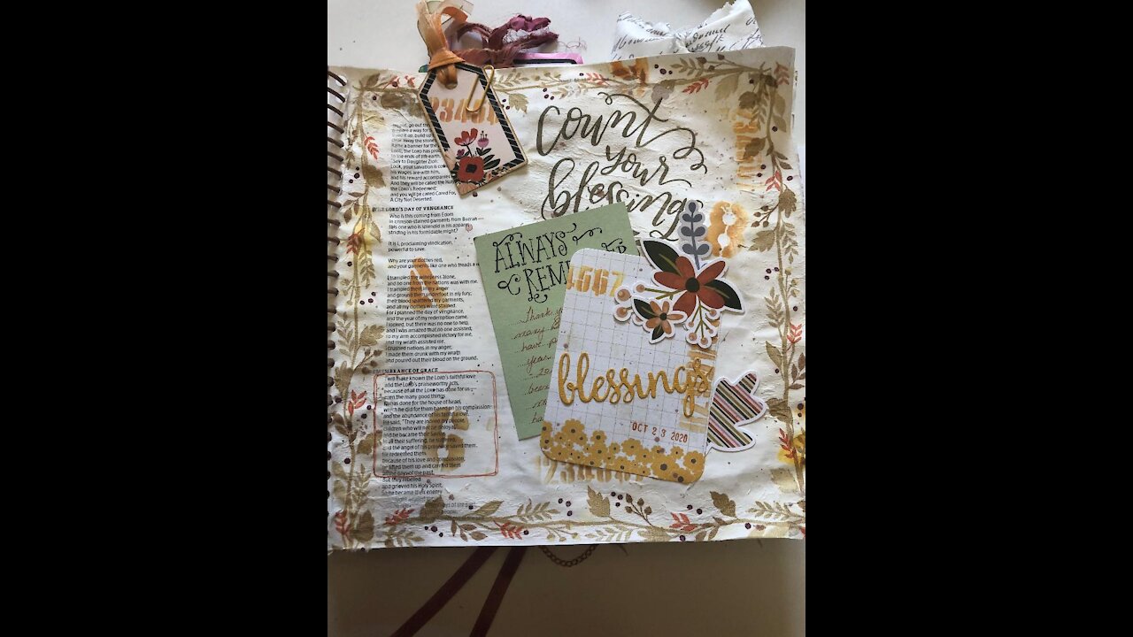 Let's Bible Journal Isaiah 63:7 - Count Your Blessings (from Lovely Lavender Wishes)