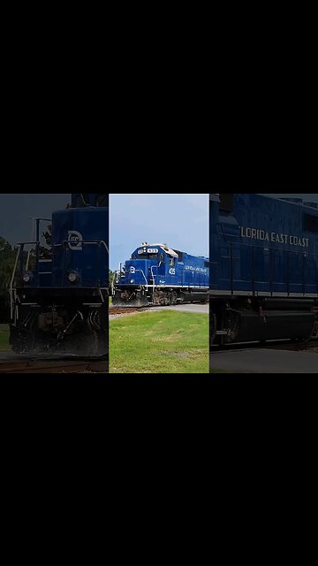 FEC-105 returning north at Daytona Beach Golf Club August 6 2023 #railfanrob #fec105