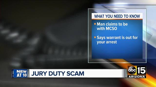 SCAM ALERT: ‘MCSO official’ claims woman didn’t show up for jury duty