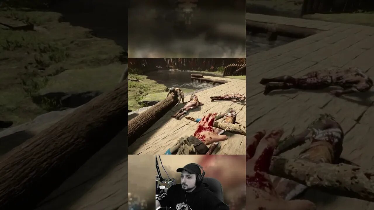 did he just drownd, what is this #theforest #sonsoftheforest #theforestgameplay #theforest2
