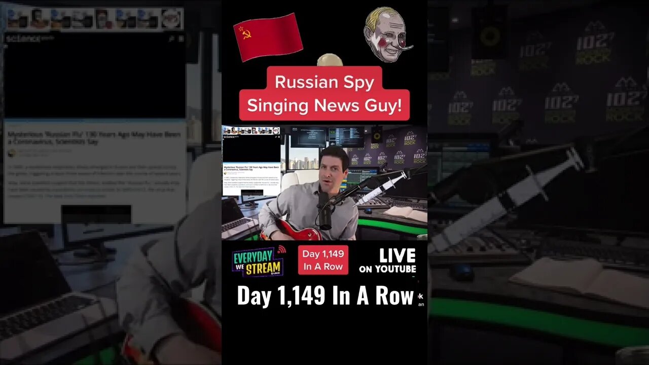 Russian Spy Sings The News!! 🤣😂 #comedyshorts #shortcomedyvideo