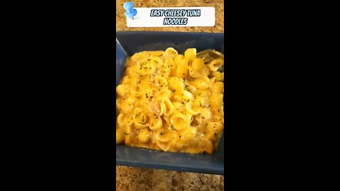 Cheesy tuna noodle casserole