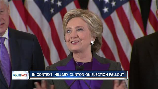 In Context: Hillary Clinton on election fallout