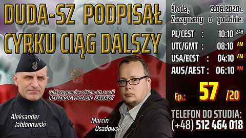 DUDA-SZ PODPISAŁ, CYRKU CIĄG DLASZY - Olszański, Osadowski NPTV (03.06.2020)