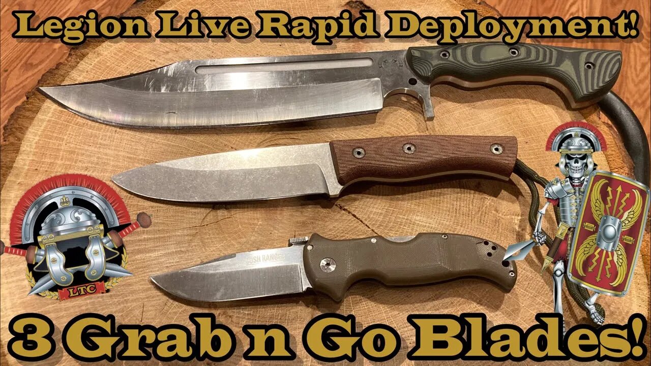 Legion Live look at 3 Grab n Go blades! @gideonstactical