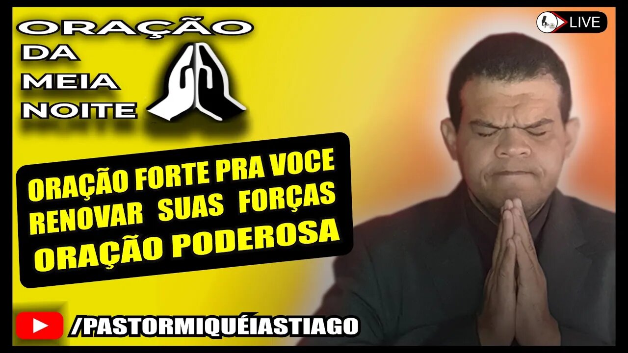 🔴LIVE ORAÇÃO PODEROSA Salmo 77 - Pr Miquéias Tiago