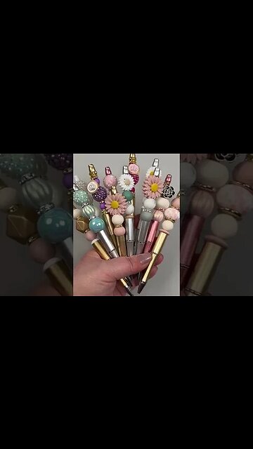 GORGEOUS BUBBLEGUM BEAD PEN TUTORIAL #shorts