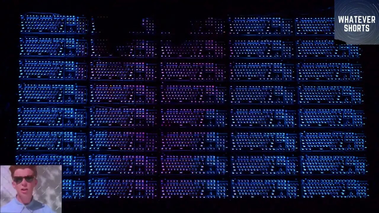 Man uses RGB keyboards as a screen #shorts #technology #tech #interesting
