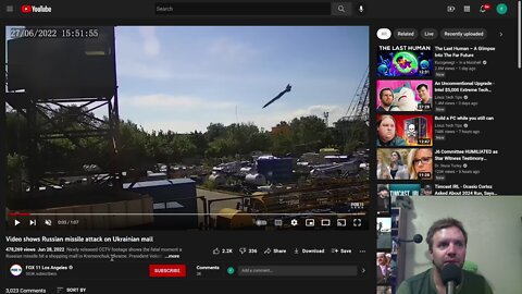 Analysis of footage of Amstor Mall missile/explosion in Ukraine