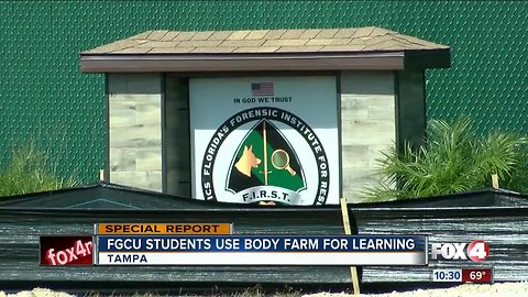 FGCU students get hands on experience at body farm