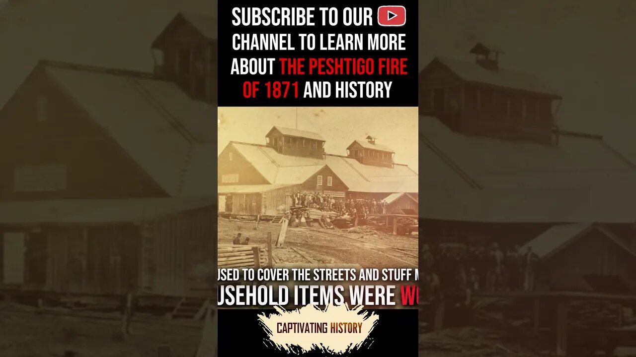 History of the European Settlement of Peshtigo Explained #shorts