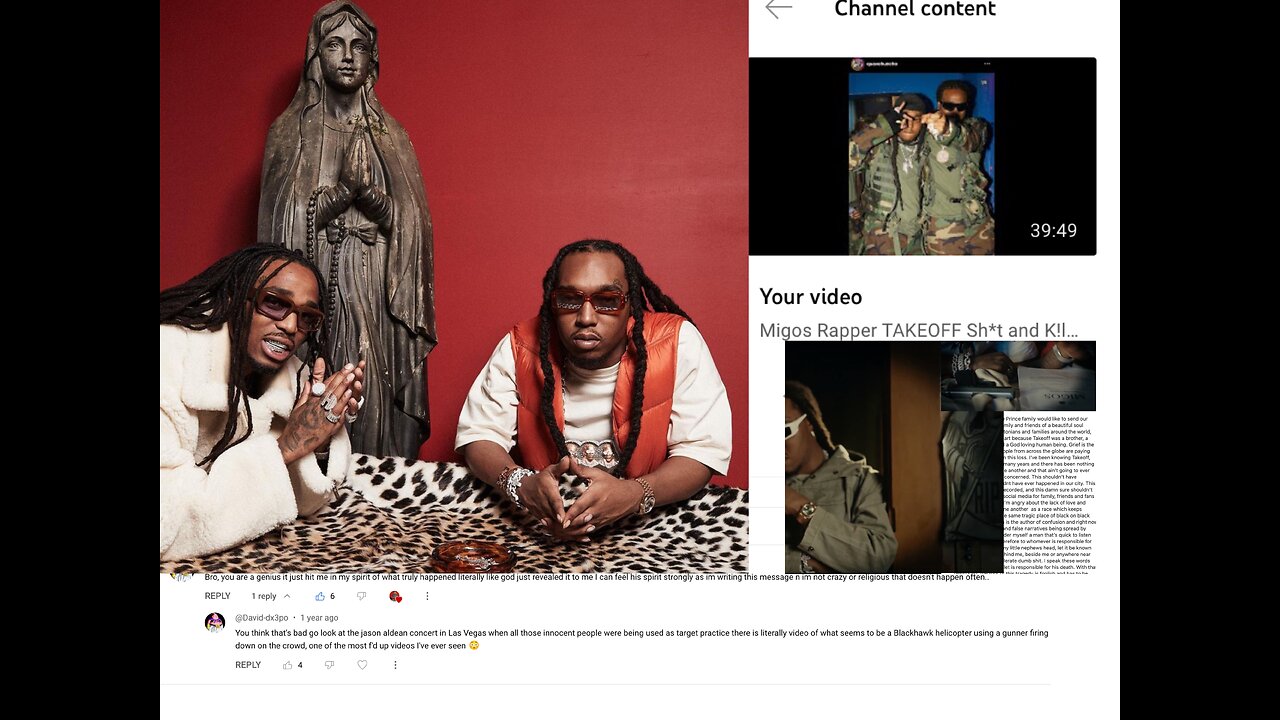 Migos Rapper TAKEOFF Sh*t and K!lled in Houston TX Alleged Blood Sacrifice Friendly Fire? Yea Right