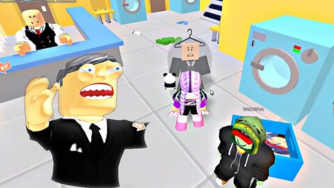 Escaping The Evil Laundromat! | #roblox #gaming #obby