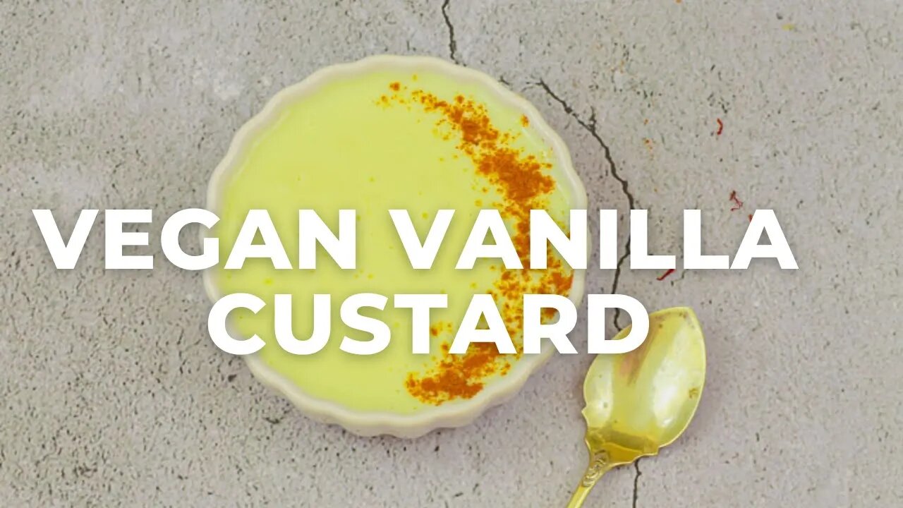 Vegan Vanilla Custard | Dairy-Free and Eggless Vanilla Custard - Flavours Treat