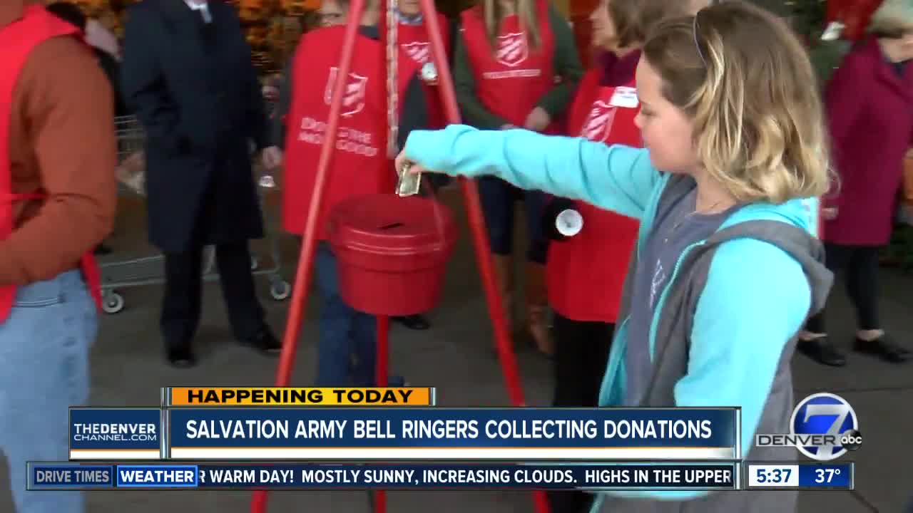 Salvation Army bell ringers start collecting donations