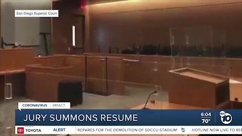Jurors return to San Diego courts