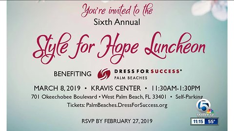 Style for Hope Luncheon at the Kravis Center on March 8