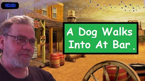 A DOG WALKS INTO A BAR..