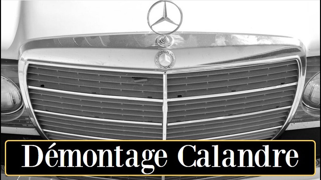 Mercedes Benz W123 - Comment retirer et démonter complètement la grille du radiateur tutoriel