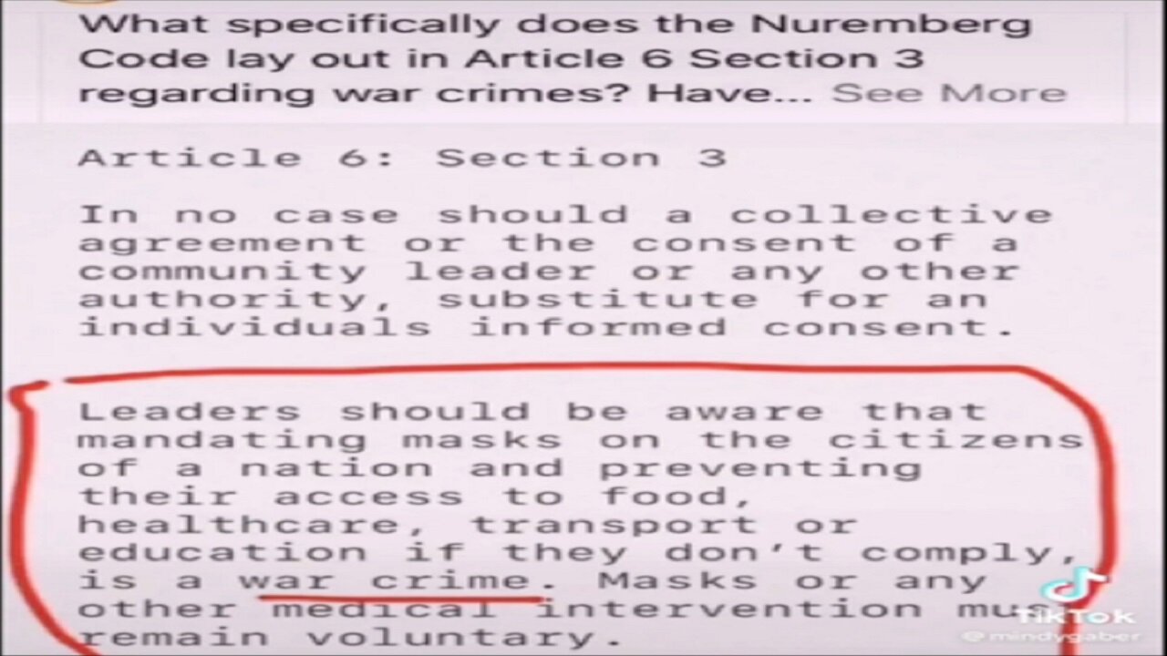 Reese Report - Nuremberg Code Explained