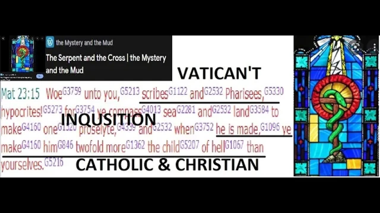 ALL HELL THEIR PRINCE: Matt 23:15 "Vatican't", Made the people (SERPENTS&VIPERS) "children of hell"