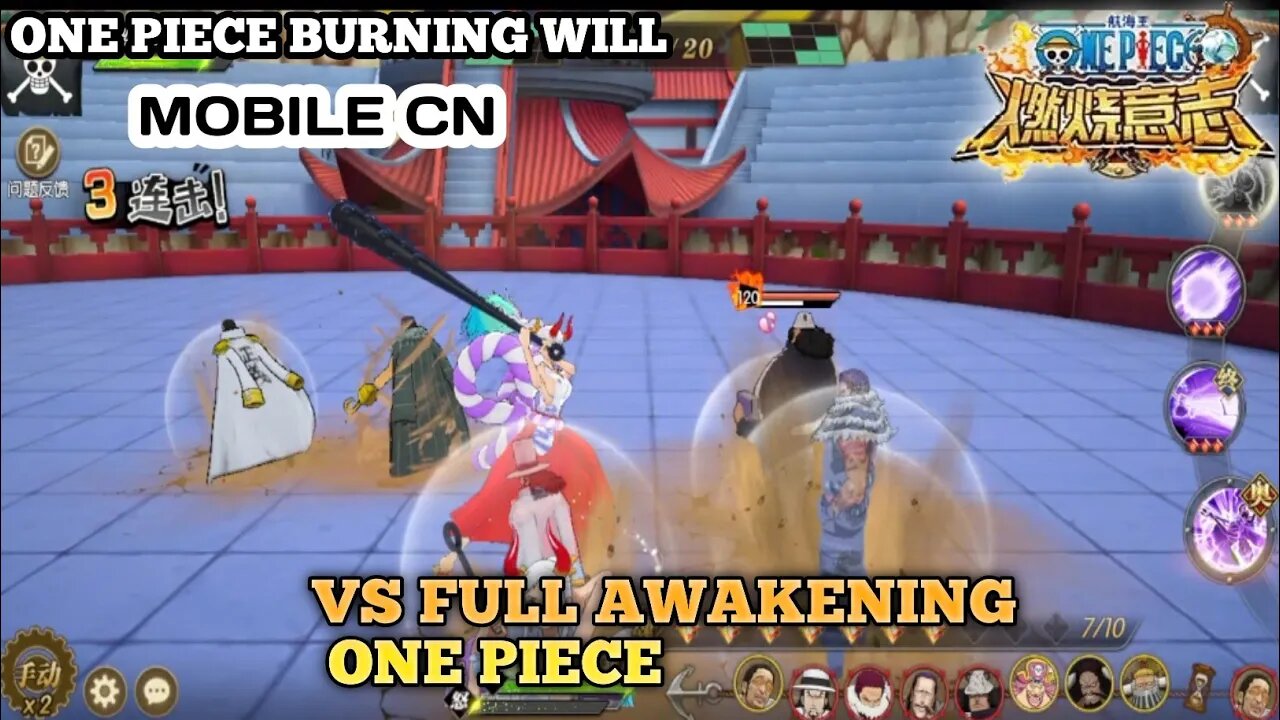 One Piece VS Full Awakening / One Piece Burning Will Mobile / PVP Vs Karakter Awakening Full