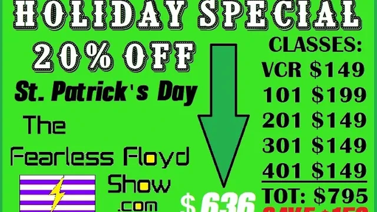 TRUST CLASS TONIGHT @ 7PM CST - - - 20% OFF ST. PADDY'S DAY DISCOUNT.