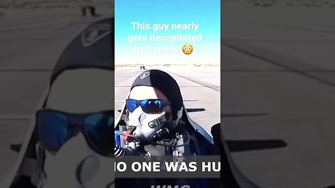 This guy nearly gets decapitated by a plane #foryou #foryoupage #omg #fails