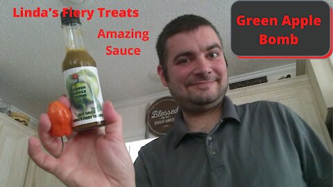 Green Apple BOMB!!!!!! Linda's Fiery Treats Amazing Sauce!!!!!!