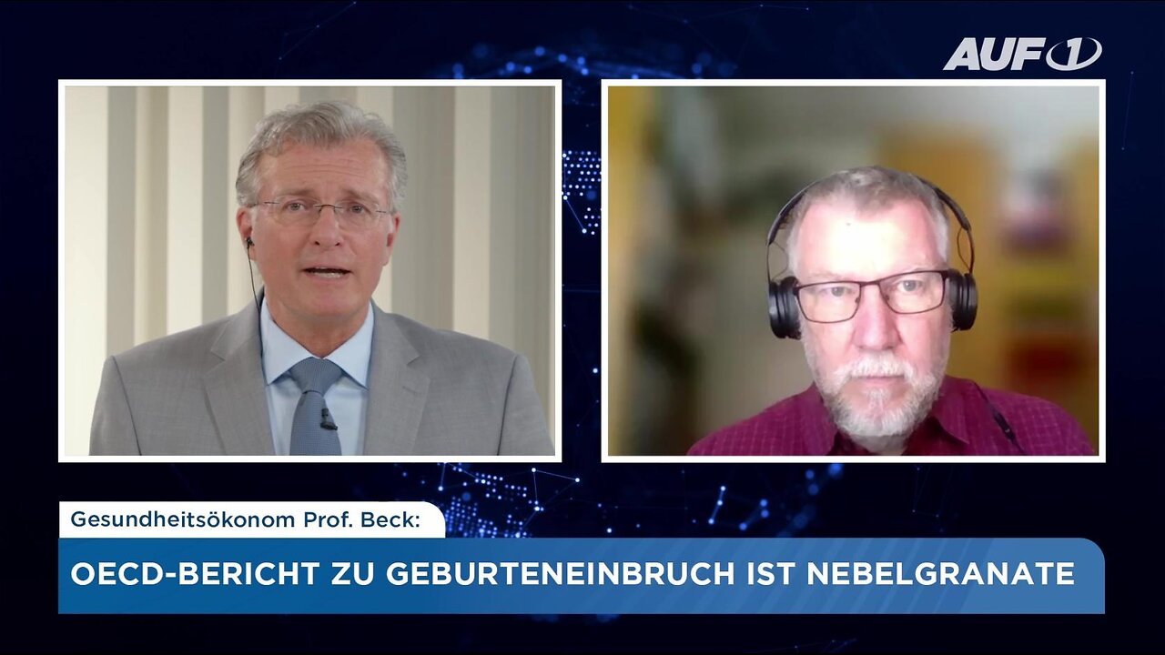 Gesundheitsökonom Prof. Beck: OECD-Bericht zu Geburteneinbruch ist Nebelgranate@AUF1