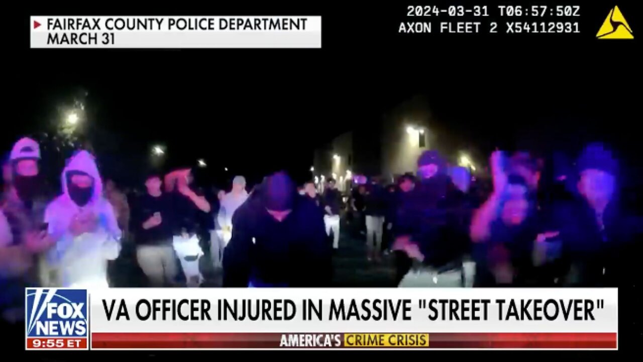 Crowds swarm Virginia police officers in 'street takeover' | Fox News