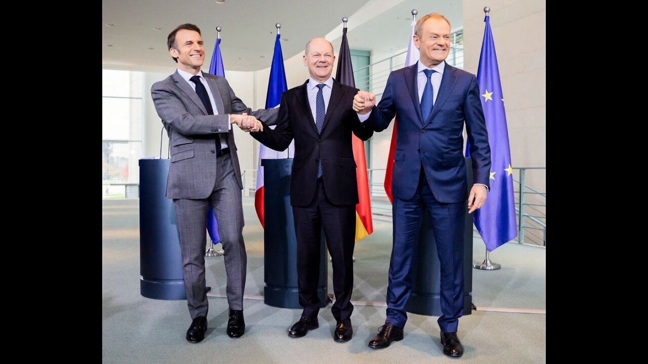 UKRAINE - Macron, Scholz et Tusk - Les dirigeants désespérés