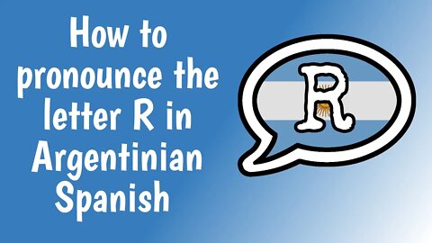 How to pronounce the letter R in Argentinian Spanish? (With IPA and examples...)