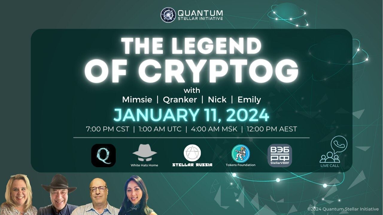 The Legend of CryptoG (CTG, CTGX, X, OPRX, Nour, Aurax, Soroban, etc assets) (January 11, 2024)